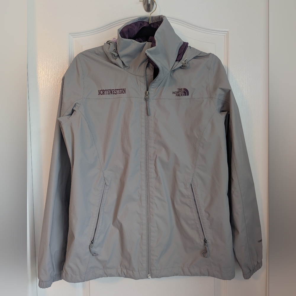 Northwestern University Wildcats North Face Raincoat Windbreaker women's large